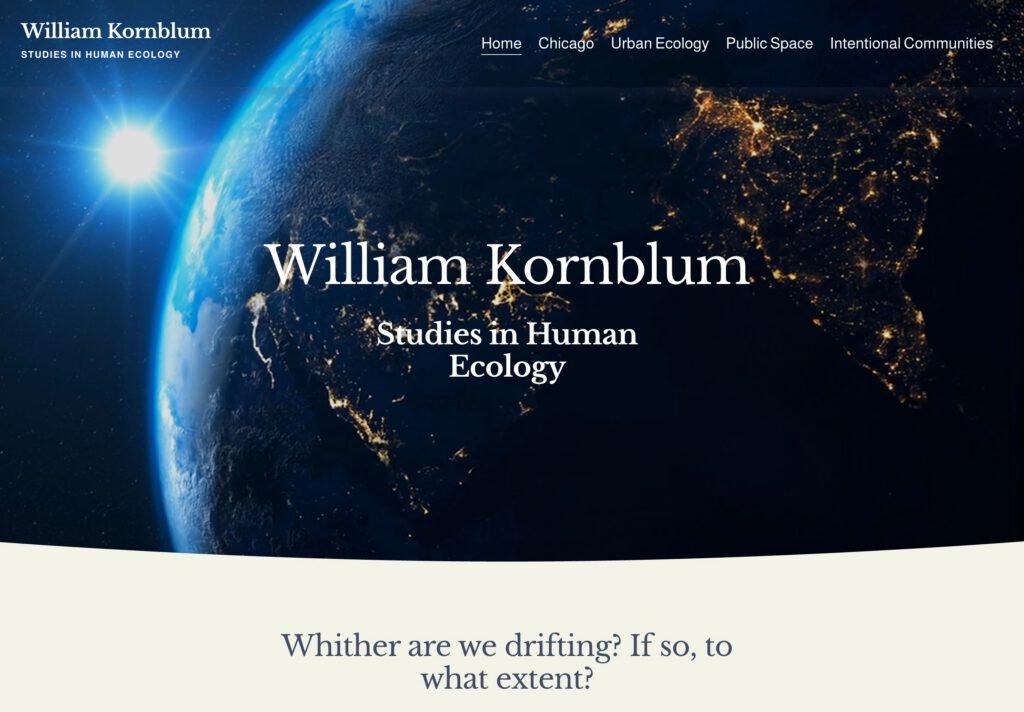 William Kornblum Studies in Human Ecology — after